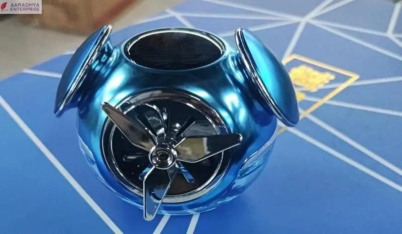 Powered Liquid Car Perfume - Auto Rotation Fan for Car Dashboard -  Store_name 