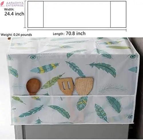 Refrigerator Waterproof Cover with Pockets -  Store_name 