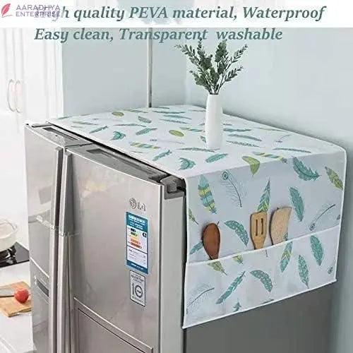 Refrigerator Waterproof Cover with Pockets -  Store_name 