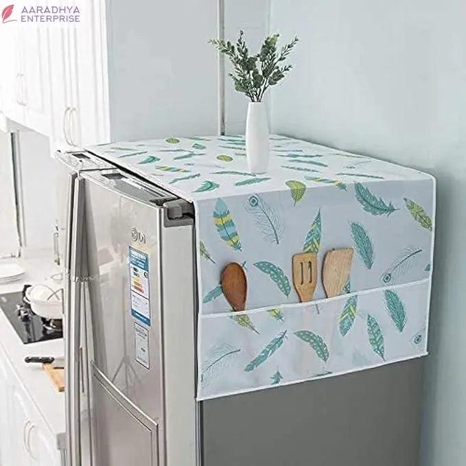 Refrigerator Waterproof Cover with Pockets -  Store_name 