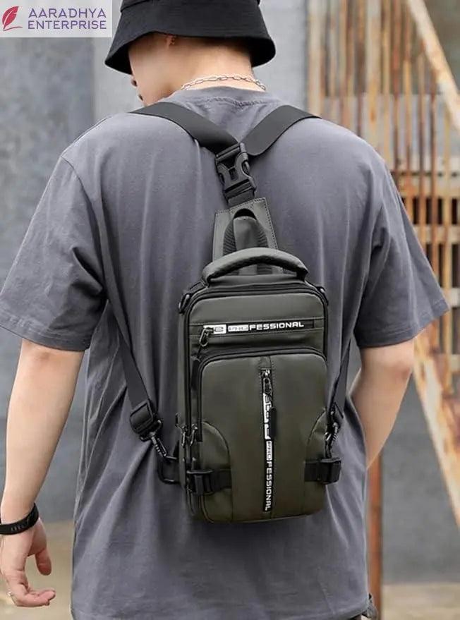 Sling Bag with USB Charging Port -  Store_name 