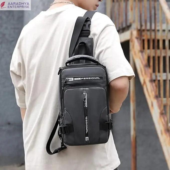 Sling Bag with USB Charging Port -  Store_name 