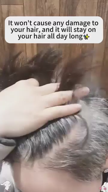 Portable Hair Dye Comb for Gray Hair Coverage - Waterproof and Sweatproof