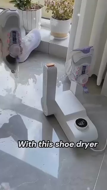 Electric Shoe Dryer- Folding Boot Dryer for Work Boots, Shoe Dryer and Deodorizer, Smart 4-Timer Control, Safe 48°C Heat, Quick Drying 360° Air Circulation Shoe Dryer for Shoes, Boots, Gloves